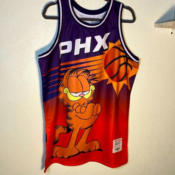 Garfield Phoenix Suns Headgear Classics sports Nostalgia Basketball‎ Jersey XL - Picture 1 of 5